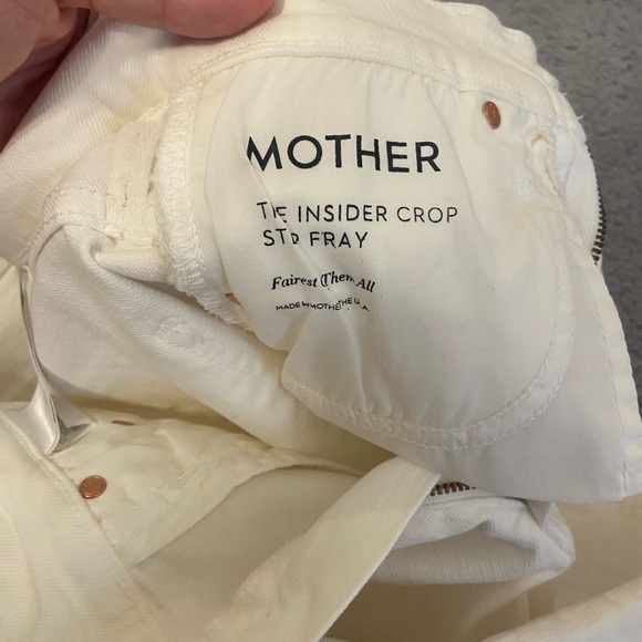 Mother “the insider crop” jeans in white - Picture 5 of 6